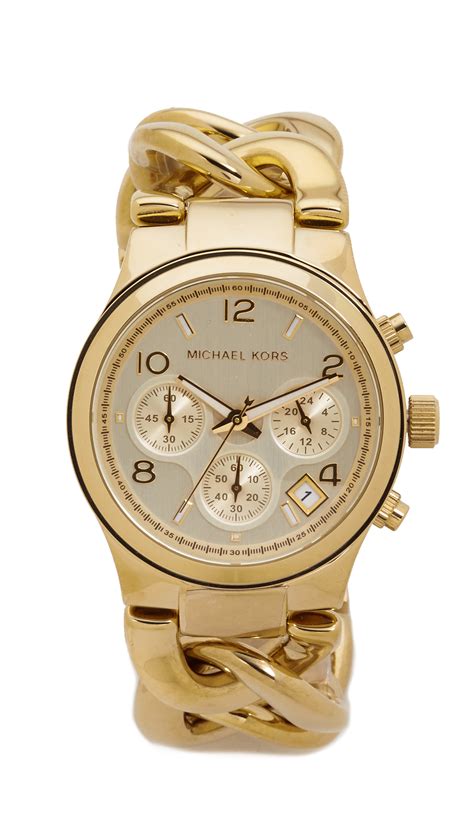 michael kors runway watch gold